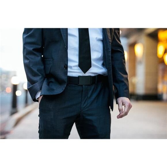 Belt for Men - Nylon Belt for Casual,Tactical, Hiking,& EDC-Adjustable Men Belts - Picture 4 of 7